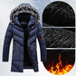 ❄️ Men's Warm Hooded Long Jacket for Cold Weather