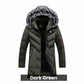 ❄️ Men's Warm Hooded Long Jacket for Cold Weather