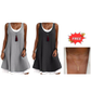 Women's Sleeveless Fake 2-Piece Dress