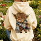 🐮🎁Cute Highland Cow Cozy Fleece-Lined Hooded Sweatshirt