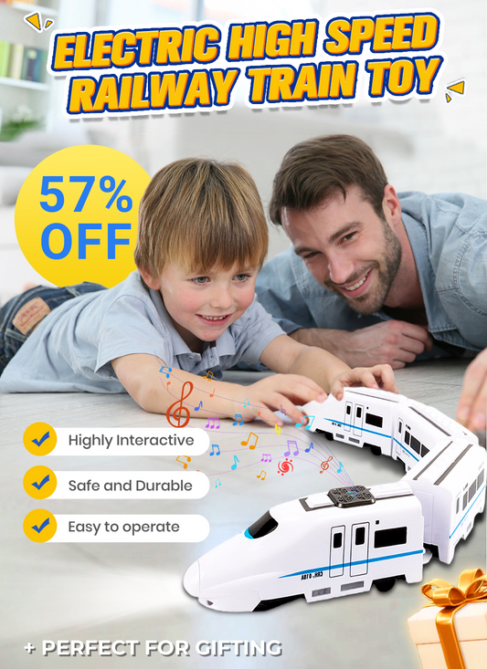 🎁 Hot Sale 49% OFF🚅Electric Universal Simulation High Speed Railway Harmony Train Toy