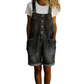 💙 Loose denim shorts for women, adjustable straps and spacious pockets S-2XL