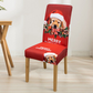High-Stretch Christmas Printed Chair Cover