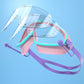 Gafas de natación impermeables y antivaho de marco grande para niños HD