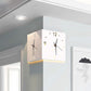 🥳2026 HOT SALE🥳💞Automatic Induction 3D Double-Sided Corner Wall Clock
