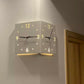 🥳2026 HOT SALE🥳💞Automatic Induction 3D Double-Sided Corner Wall Clock
