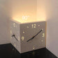 🥳2026 HOT SALE🥳💞Automatic Induction 3D Double-Sided Corner Wall Clock