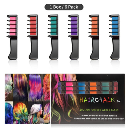 ⏳Black Friday Sale!🚨 Lowest Price Ever, Don't Miss Out! 🌈Festive Fun Hair Chalk Combs