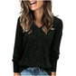 🍂Autumn Hot Sale 50% OFF🔥Women's V Neck Long Sleeve Solid Sweater
