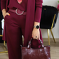 🔥Last day offer: 50% off-Elegant Longline Cardigan & Top & Pants 3-Pieces Set