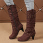 Women's Faux Suede Slouchy Knee High Boots