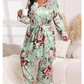 Comfy 3-Piece Pajama Set – Robe, Camisole & Long Pants