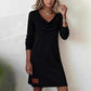👗Women's Long Sleeve Cowl-Neck Knit Dress-Soft Fabric & Flattering Silhouette✅ | Cozy Elegance & Versatile Winter Style✨