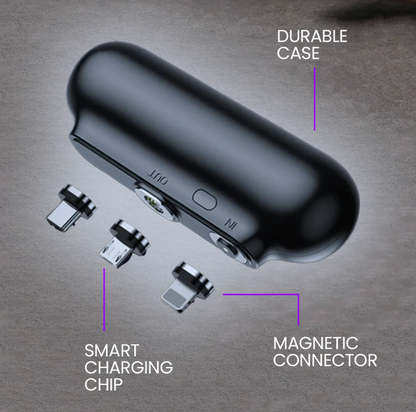 3-in-1 Stecker Mini tragbare magnetische Powerbank