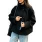 Women's Stand Collar Single-Breasted Short Coat