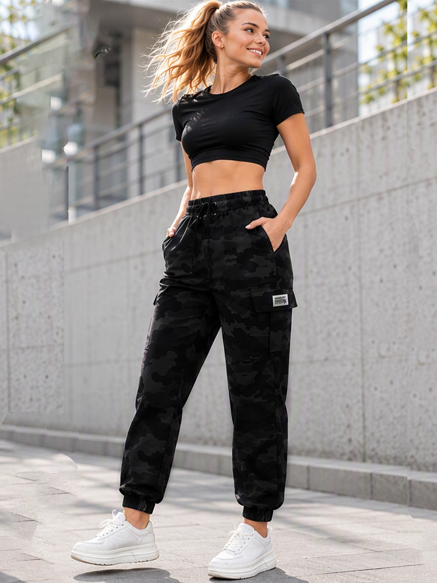 Women's Cargo Pants Lightweight Outdoor Joggers