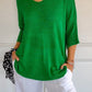 💖56% OFF🔥BUY 2 FREE SHIPPING🥰Solid Color Knitted V-neck Top