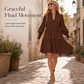 Women's V-Neck Tiered Ruffle Mini Dress