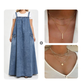 👗 Relaxed Denim, Freedom to Move | Women's Oversized Suspender Maxi Dress
