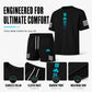 👕Men's Summer T-Shirt & Shorts Set – Gradient design, breathable & lightweight – Perfect for hot days & casual outings 🩳