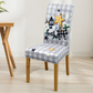 High-Stretch Christmas Printed Chair Cover