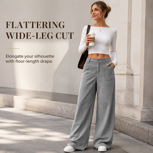 Women’s Casual Relaxed Fit Wide-Leg Pants
