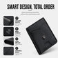 RFID-Blocking Leather and Carbon Fiber Credit Card Holder