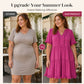 Women's V Neck Ruffle Casual A-Line Flowy Swing Shift Dress