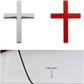 🚗✝️Metal Jesus Christ Cross Badge Stickers|3D Cross Self-Adhesive Car Scratch Cover Sticker