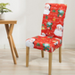 High-Stretch Christmas Printed Chair Cover