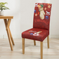 High-Stretch Christmas Printed Chair Cover