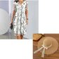 🔥Limited-time offer-Women's Elegant Floral Print Chiffon Dress
