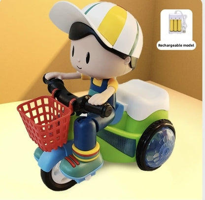😍Last Day Sale 50% OFF💥 Stunt Spin Dance Tricycle Electric Toy with Sound Music Light Toy