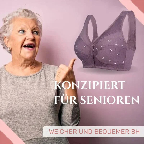 2024 Neues Design für Senior Front Closure Baumwoll-BH