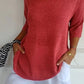 💖56% OFF🔥BUY 2 FREE SHIPPING🥰Solid Color Knitted V-neck Top