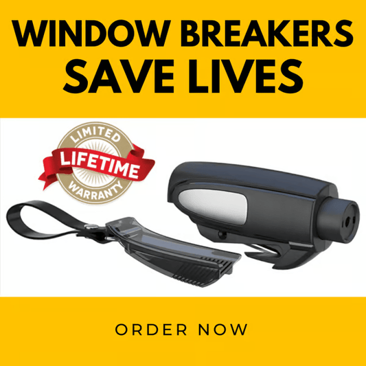 🔥2-in-1 Emergency Window Breaker & Seatbelt Cutter