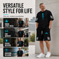 👕Men's Summer T-Shirt & Shorts Set – Gradient design, breathable & lightweight – Perfect for hot days & casual outings 🩳