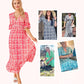 💖LAST DAY SALE 50% OFF💖Bohemian Casual Print V-neck Waist Wrap Long Dress