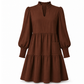 Women's V-Neck Tiered Ruffle Mini Dress