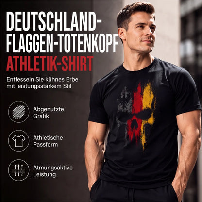 Men's German Flag Skull T-Shirt