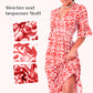 💖LAST DAY SALE 50% OFF💖Bohemian Casual Print V-neck Waist Wrap Long Dress