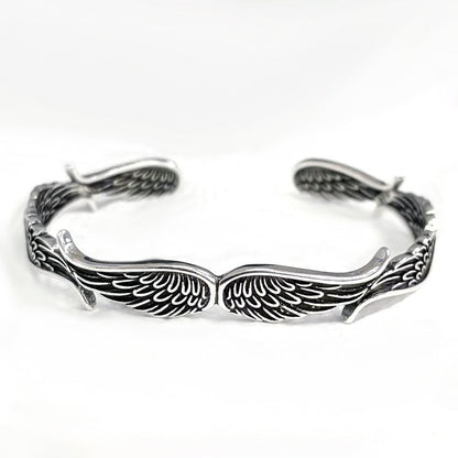 Angel Wings Vintage Style Sterling Silber Armband