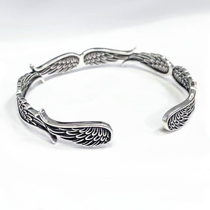 Angel Wings Vintage Style Sterling Silber Armband