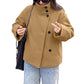 Women's Stand Collar Single-Breasted Short Coat