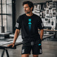 👕Men's Summer T-Shirt & Shorts Set – Gradient design, breathable & lightweight – Perfect for hot days & casual outings 🩳