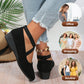 🔥Hot Sale🔥Elegant Solid Color Elastic Strap Low Wedge Shoes