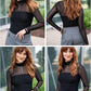🎉Women's Sparkle Mesh Sheer Long Sleeve Ruched Top🌸