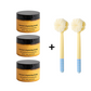 🧴 Turmeric Brightening Body Scrub | Natural Sea Salt Exfoliation · Nourishing Jojoba Oil · Fades Dullness · For Face and Body