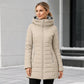 ❄️Warmth Without the Bulk | Women's Plush-Lined Hooded Mid-Length Coat⚡ Free Shipping