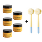 🧴 Turmeric Brightening Body Scrub | Natural Sea Salt Exfoliation · Nourishing Jojoba Oil · Fades Dullness · For Face and Body